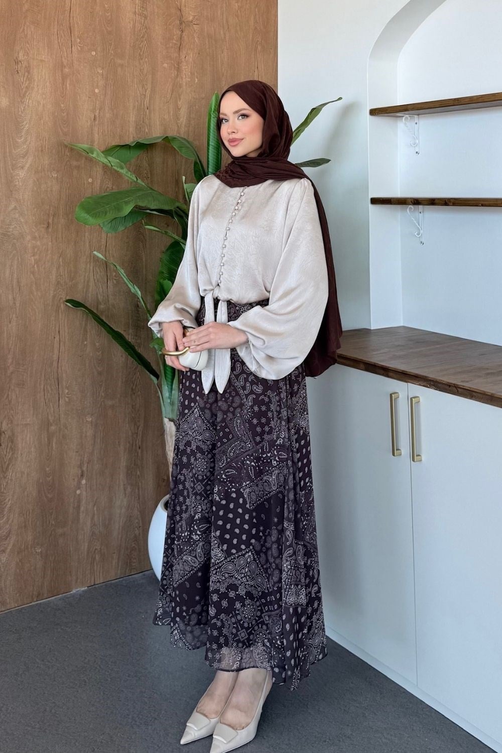 Grace Modest Blouse & Skirt Set