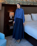 The Crinkle Texture Modest Shirt