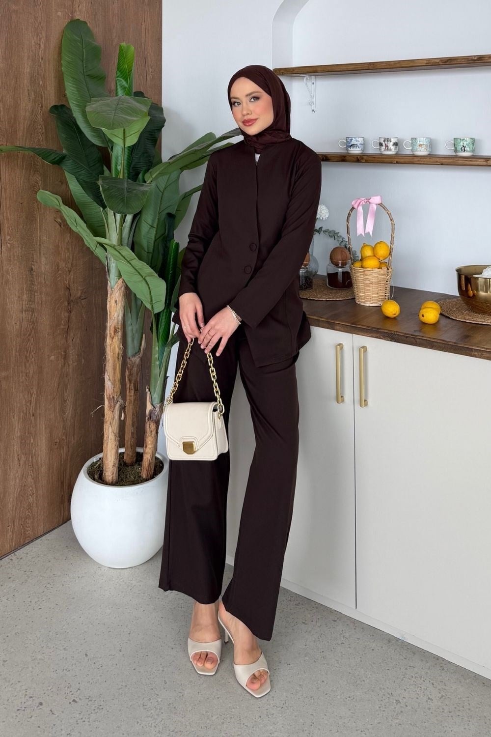 Elegant Matching Blazer & Trouser Modest Set