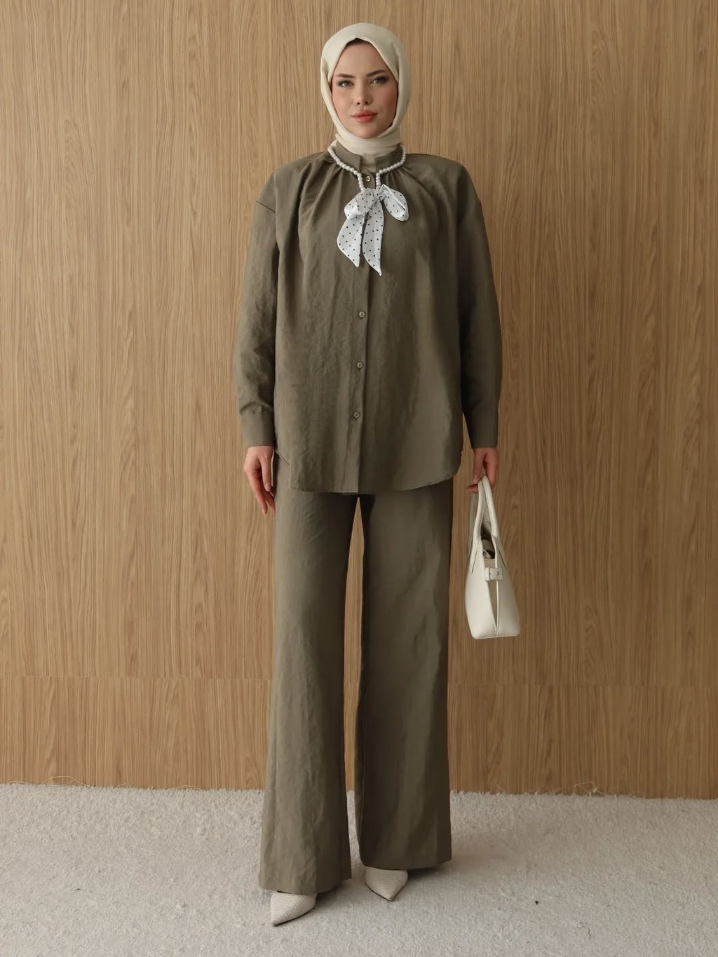 The Pearl Bow Modest Two-Piece Set